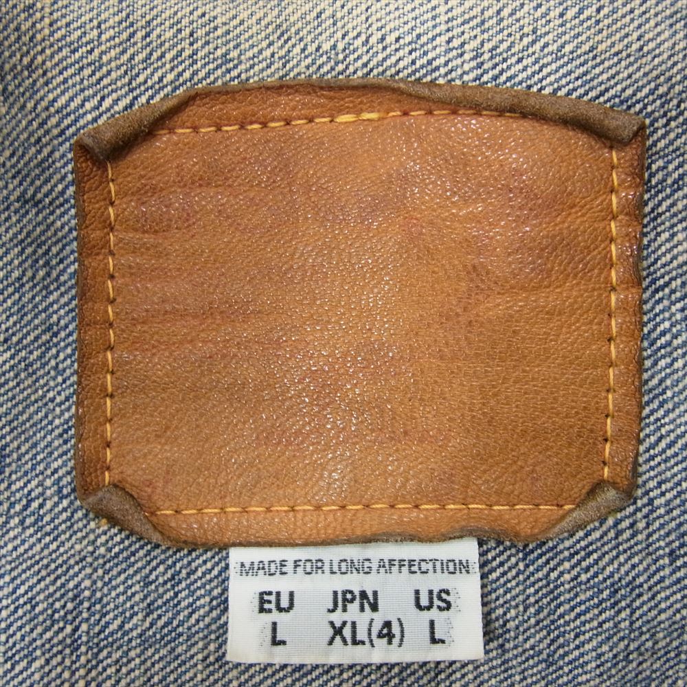 orSlow オアスロウ TYPE1 1st ヴィンテージ ウォッシュ デニムジャケット インディゴブルー系 XL【中古】