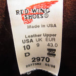 RED WING レッドウィング 2970 Engineer Boots エンジニアブーツ トラクショントレッド ブーツ ブラウン系 US10【中古】