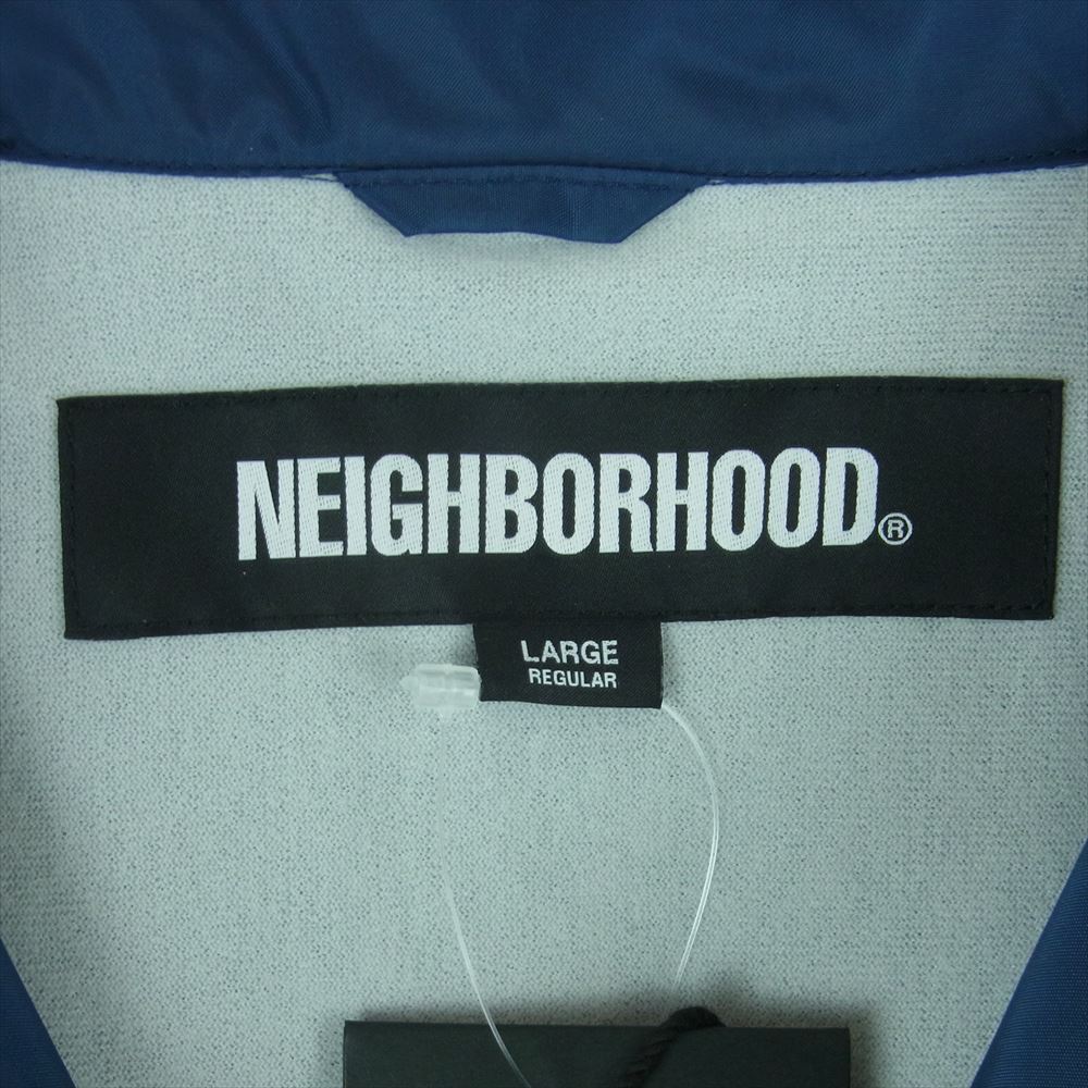NEIGHBORHOOD ネイバーフッド 23AW 232TSMFN-JKM01S NH X MAJOR FORCE WINDBREAKER JACKET ウィンドブレーカー コーチ ジャケット ネイビー系 L【美品】【中古】