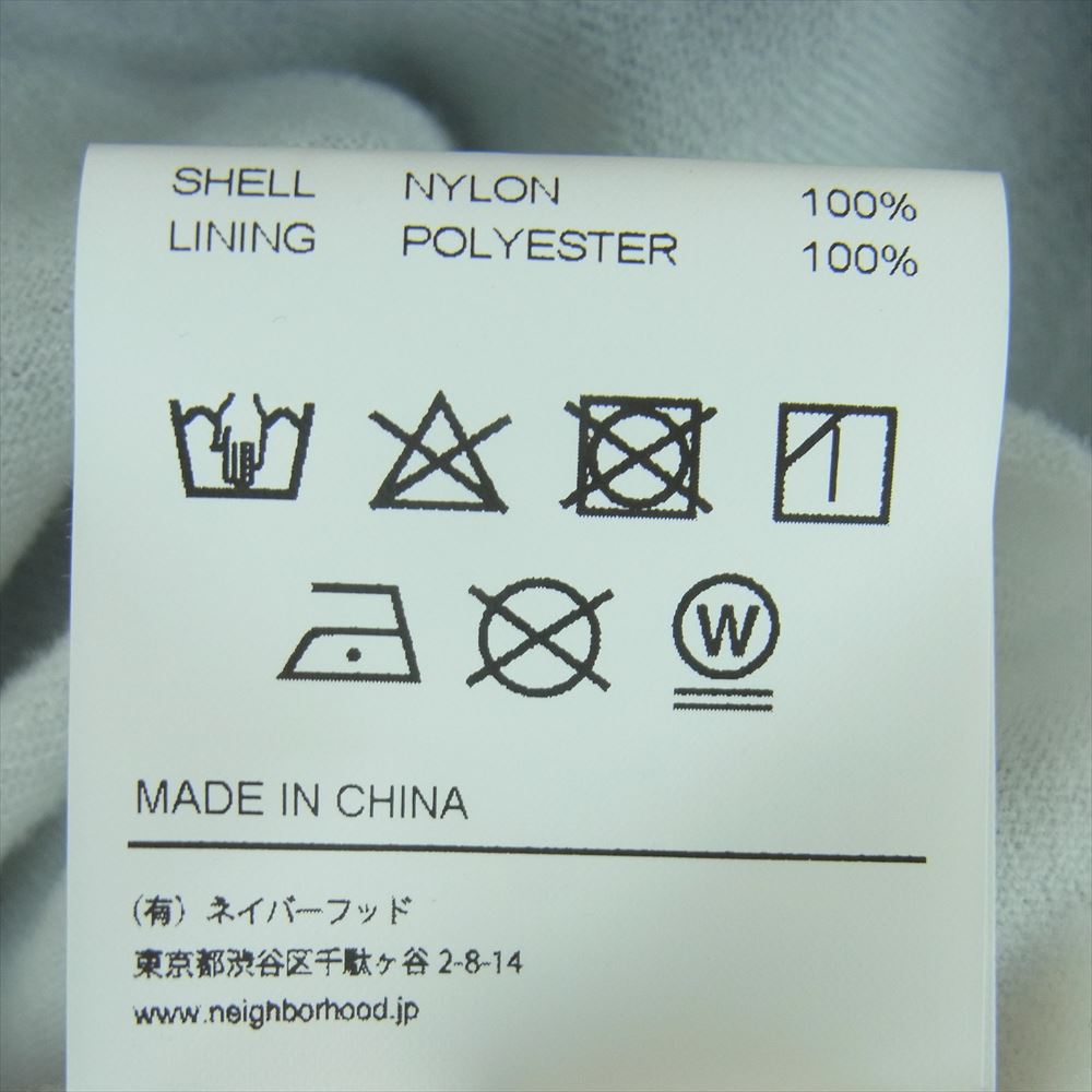 NEIGHBORHOOD ネイバーフッド 23AW 232TSMFN-JKM01S NH X MAJOR FORCE WINDBREAKER JACKET ウィンドブレーカー コーチ ジャケット ネイビー系 L【美品】【中古】