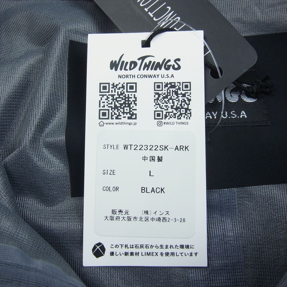WILDTHINGS ワイルドシングス WT22322SK-ARK ARKnets アークネッツ 別注 Military Jacket  ミリタリー ジャケット ナイロン ジャケット ブラック系 L【美品】【中古】