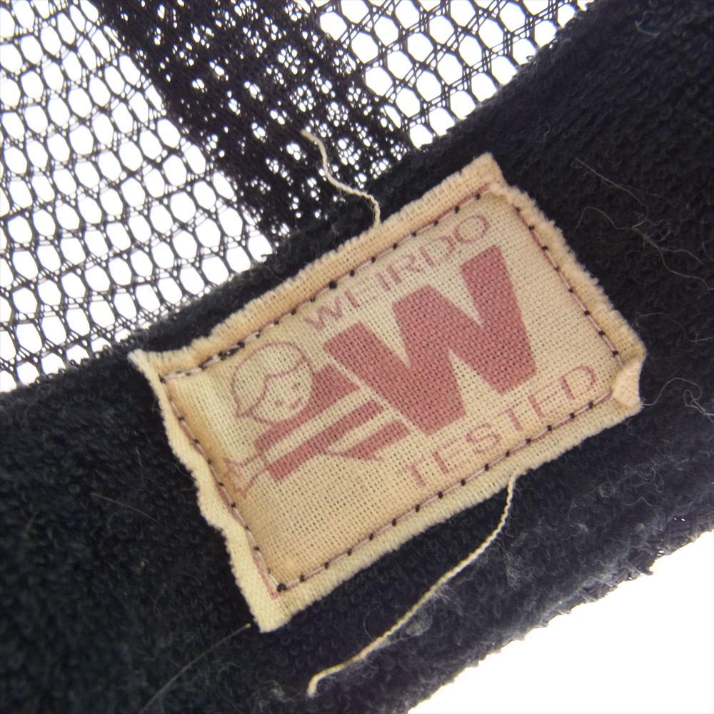 WEIRDO ウィアード ロゴ 刺繍 メッシュ キャップ ブラック系 One　Size【中古】