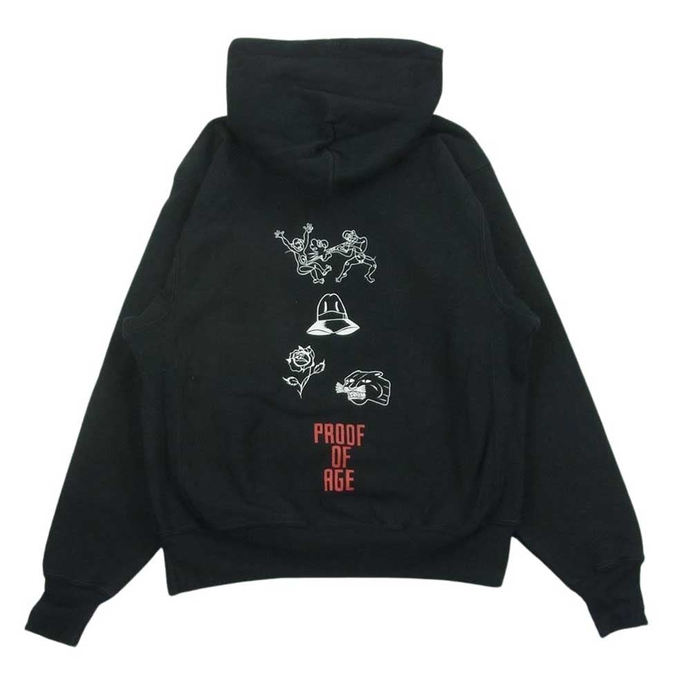 Champion チャンピオン PREMIUM REVERSE WEAVE プレミアムリバースウィーブ スウェット プルオーバー パーカー ブラック系 S【中古】