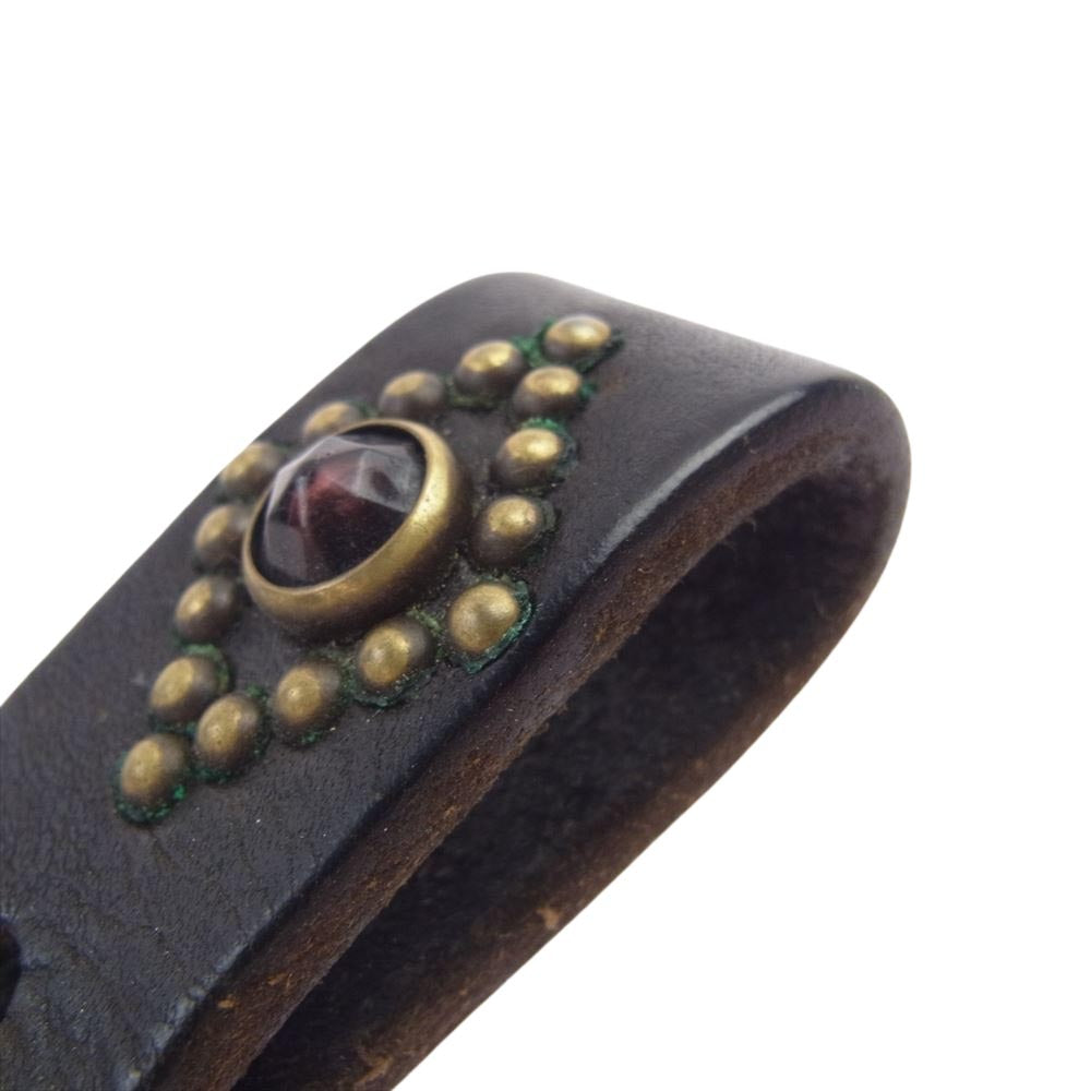 GLADHAND & Co. グラッドハンド スタッズ ベルトループ キーホルダー ブラック系【中古】