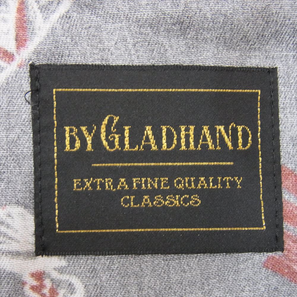 GLADHAND & Co. グラッドハンド BYGH-14-SS-04 総柄 長袖 シャツ ブラウン系 S【中古】