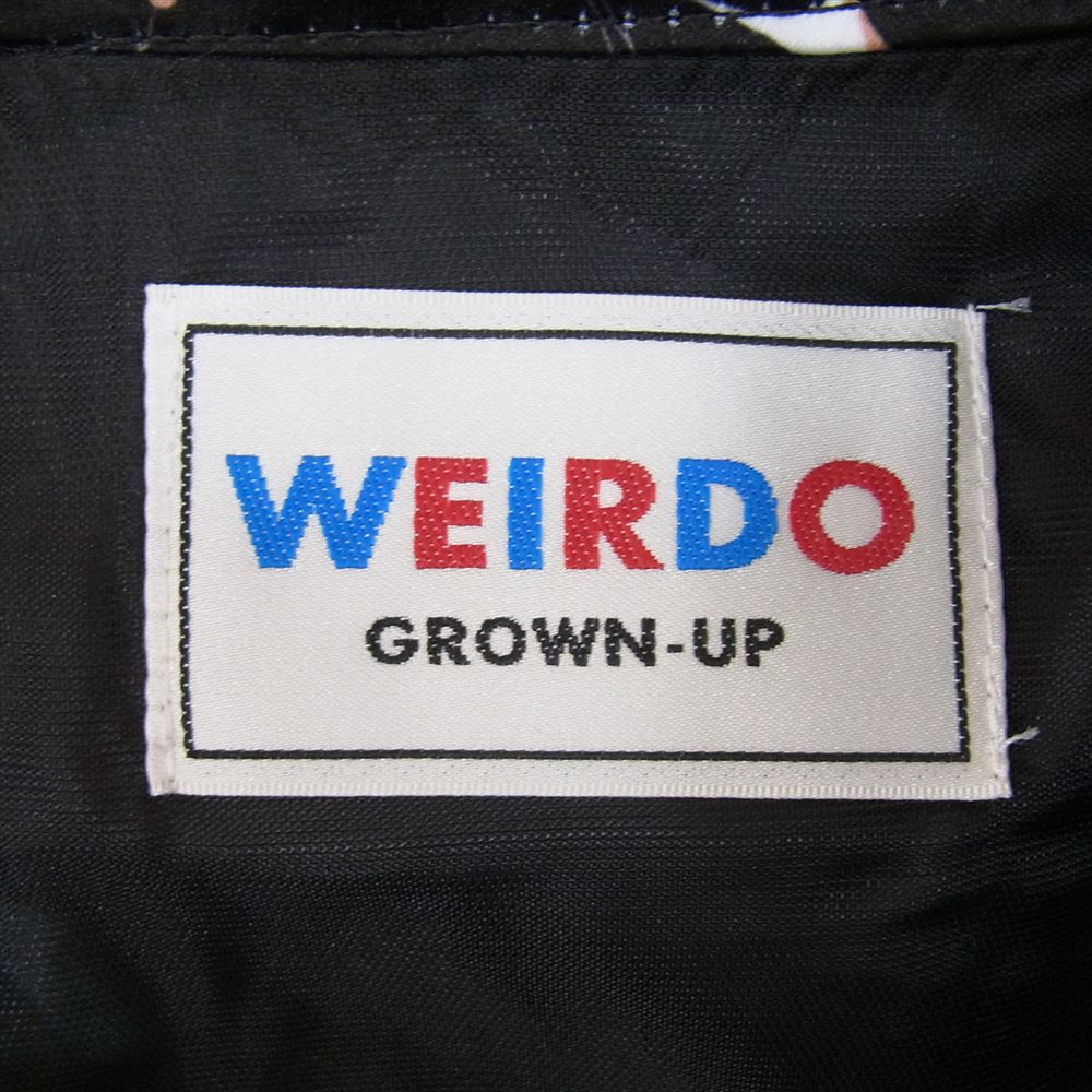 WEIRDO ウィアード WRD-20-SS-05 ATOMIC HOODIE アトミック 総柄 プリント フード ナイロン ジャケット ブラック系 S【中古】