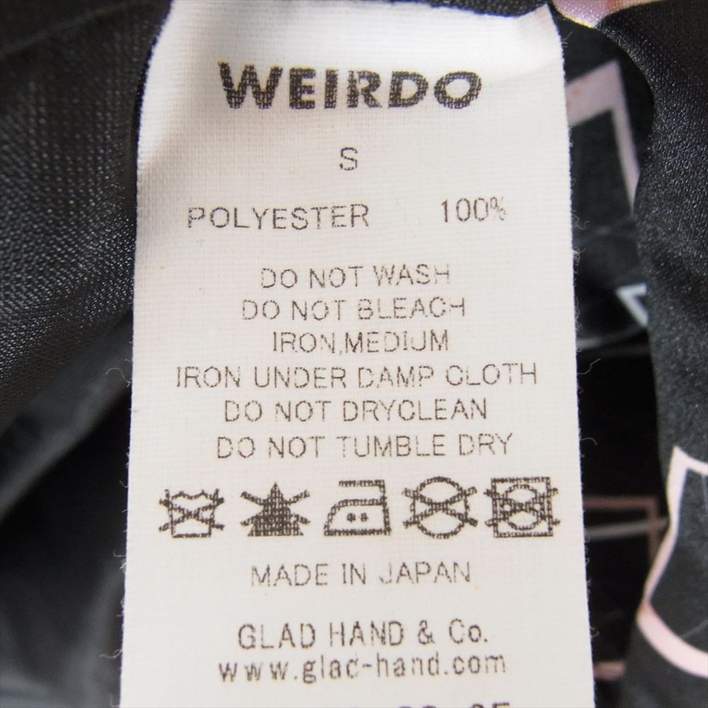WEIRDO ウィアード WRD-20-SS-05 ATOMIC HOODIE アトミック 総柄 プリント フード ナイロン ジャケット ブラック系 S【中古】