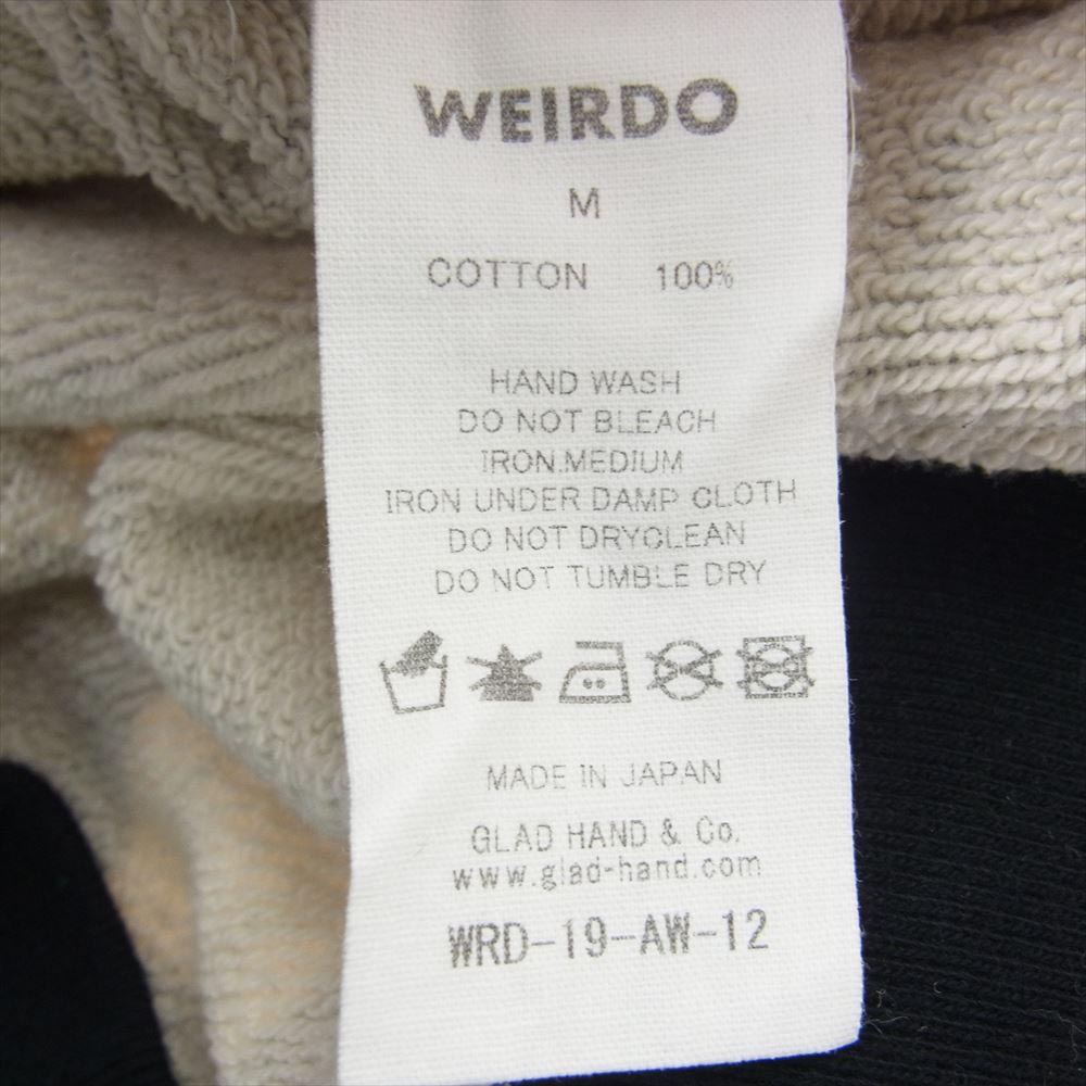 WEIRDO ウィアード WRD-19-AW-12 WRD-19-AW-13 79CHECKER SWEAT HOODIE PANTS SET UP スウェットパーカー パンツ セットアップ グレー系 ブラック系 M【中古】