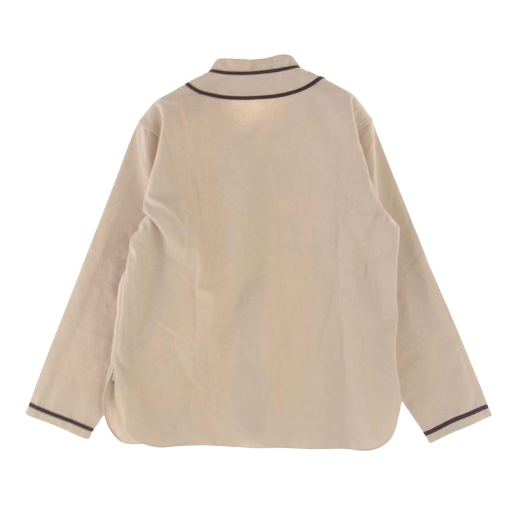 WEIRDO ウィアード WRD-20-AW-13 JUST LOOKING  L/S BASE BALL SHIRTS L/S ベースボール シャツ ベージュ系 S【中古】
