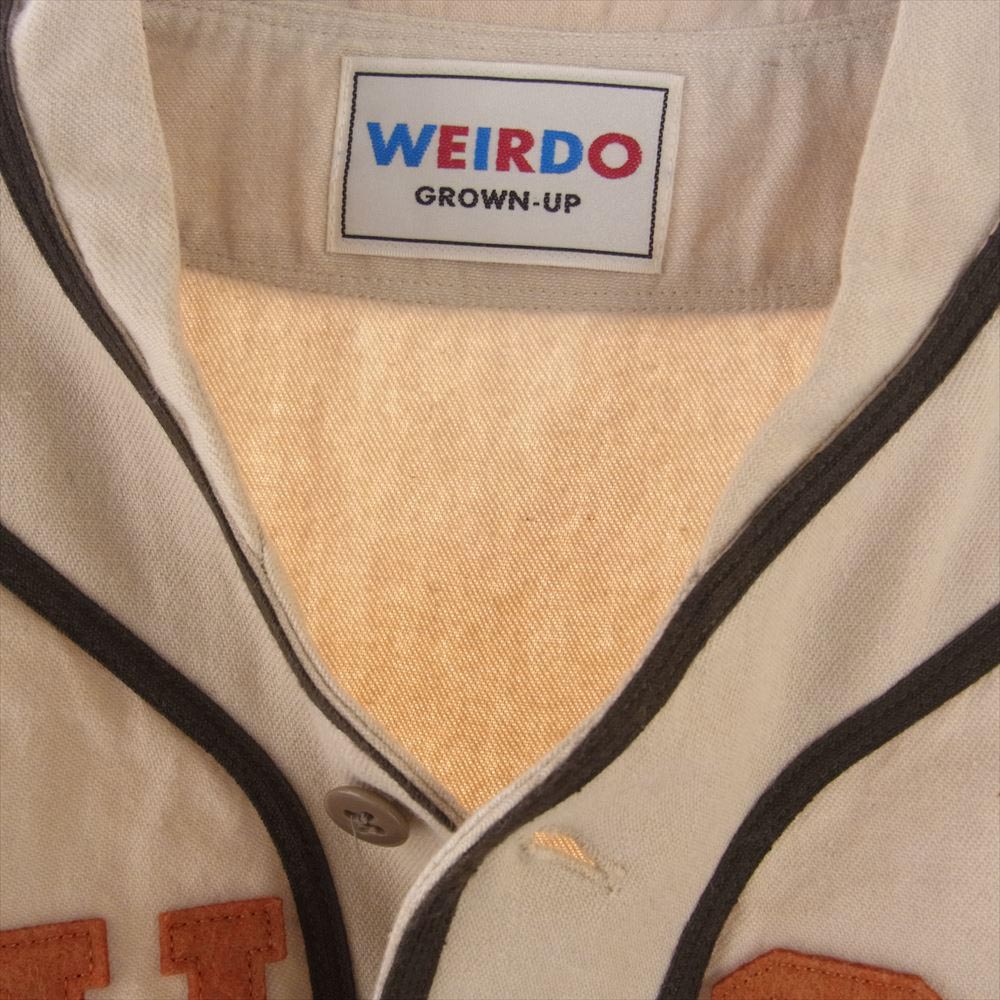 WEIRDO ウィアード WRD-20-AW-13 JUST LOOKING  L/S BASE BALL SHIRTS L/S ベースボール シャツ ベージュ系 S【中古】