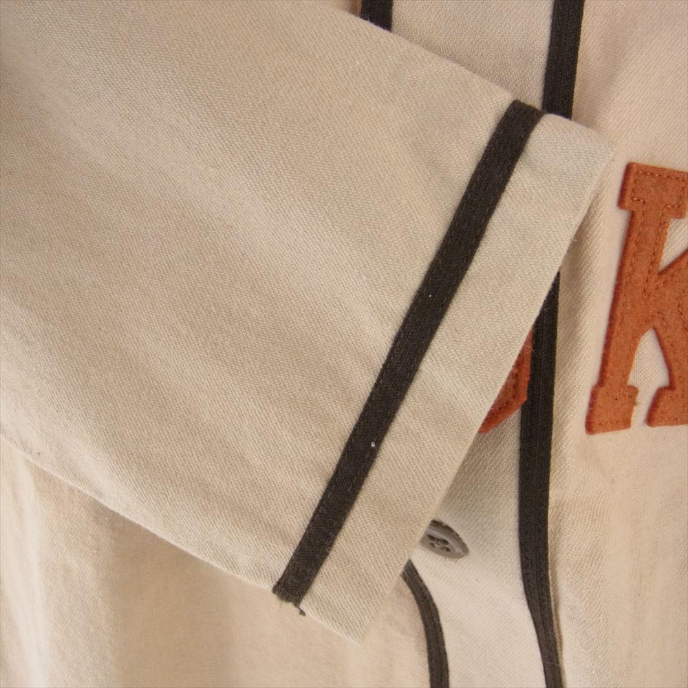 WEIRDO ウィアード WRD-20-AW-13 JUST LOOKING  L/S BASE BALL SHIRTS L/S ベースボール シャツ ベージュ系 S【中古】