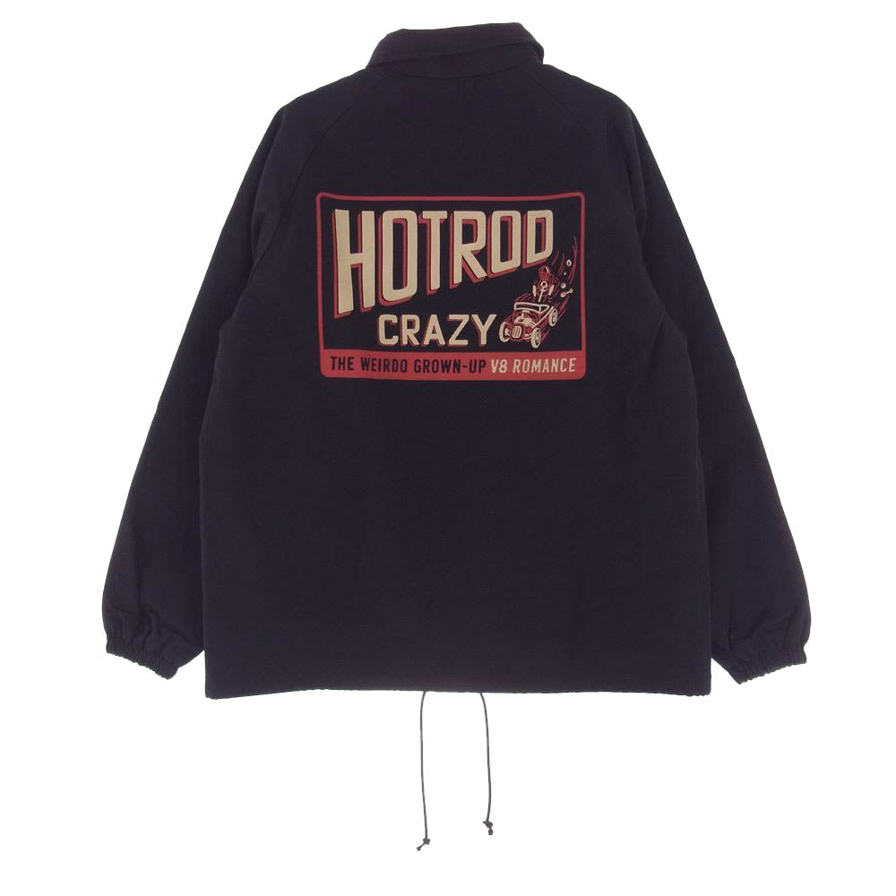 WEIRDO ウィアード  WRD-20-AW-07  HOTROD CRAZY  COACH JACKET コーチ ジャケット ブラック系 S【中古】