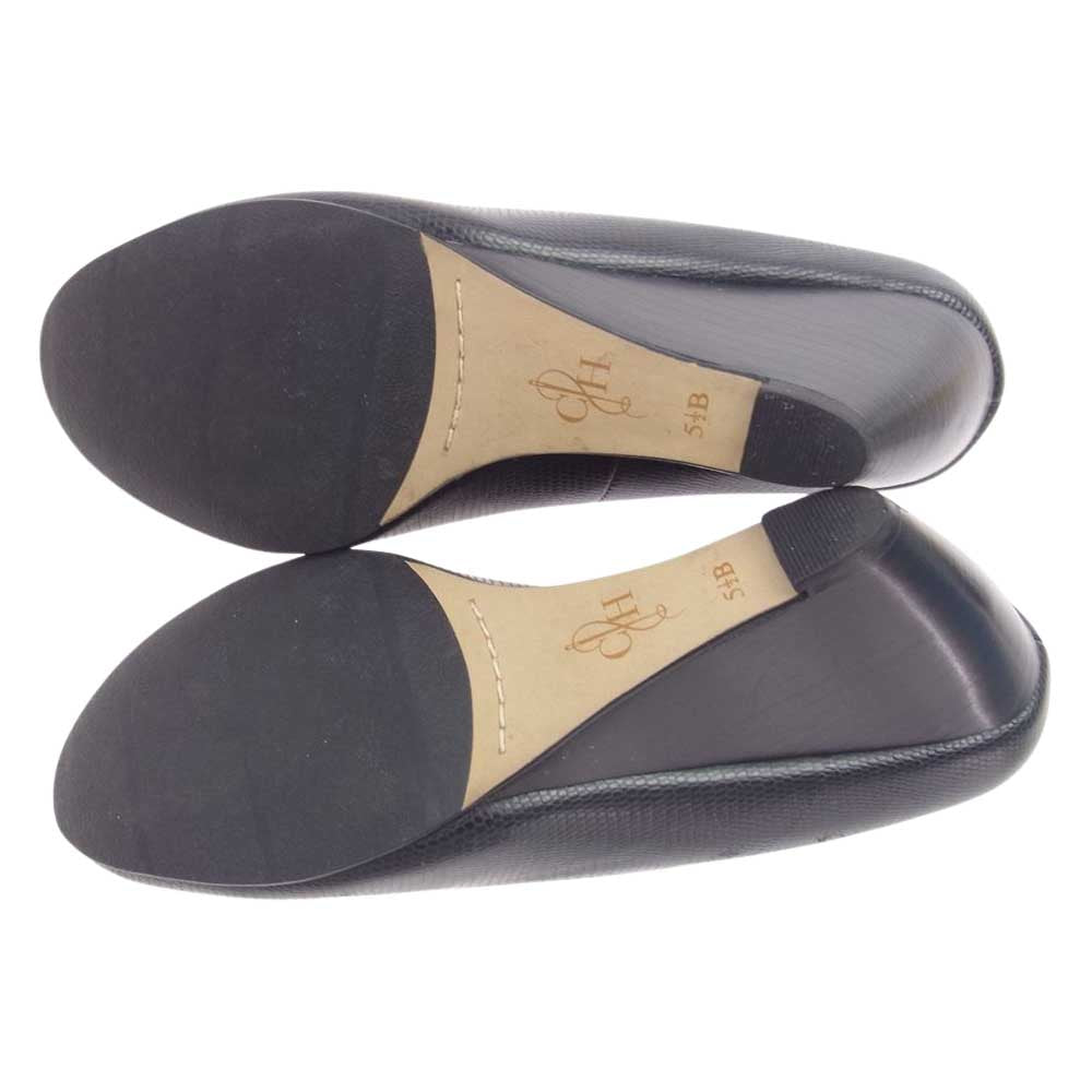 COLE HAAN コールハーン ウェッジソール パンプス ブラック系 5.5B【中古】