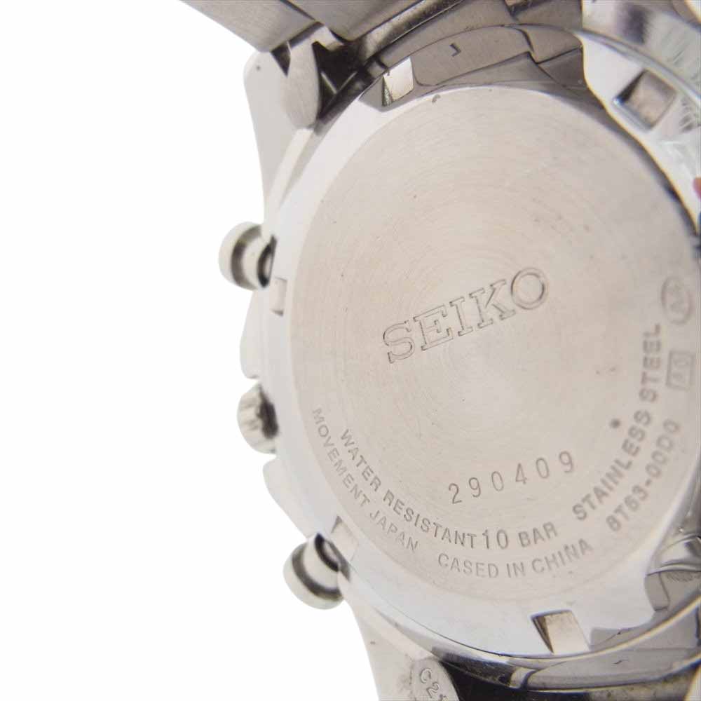 SEIKO セイコー SBTR027 セレクション SPIRIT スピリット 8Tクロノ SBTR027 メンズ クオーツ クロノグラフ 横型 アナログ 電池式 メタルバンド シルバー系【中古】