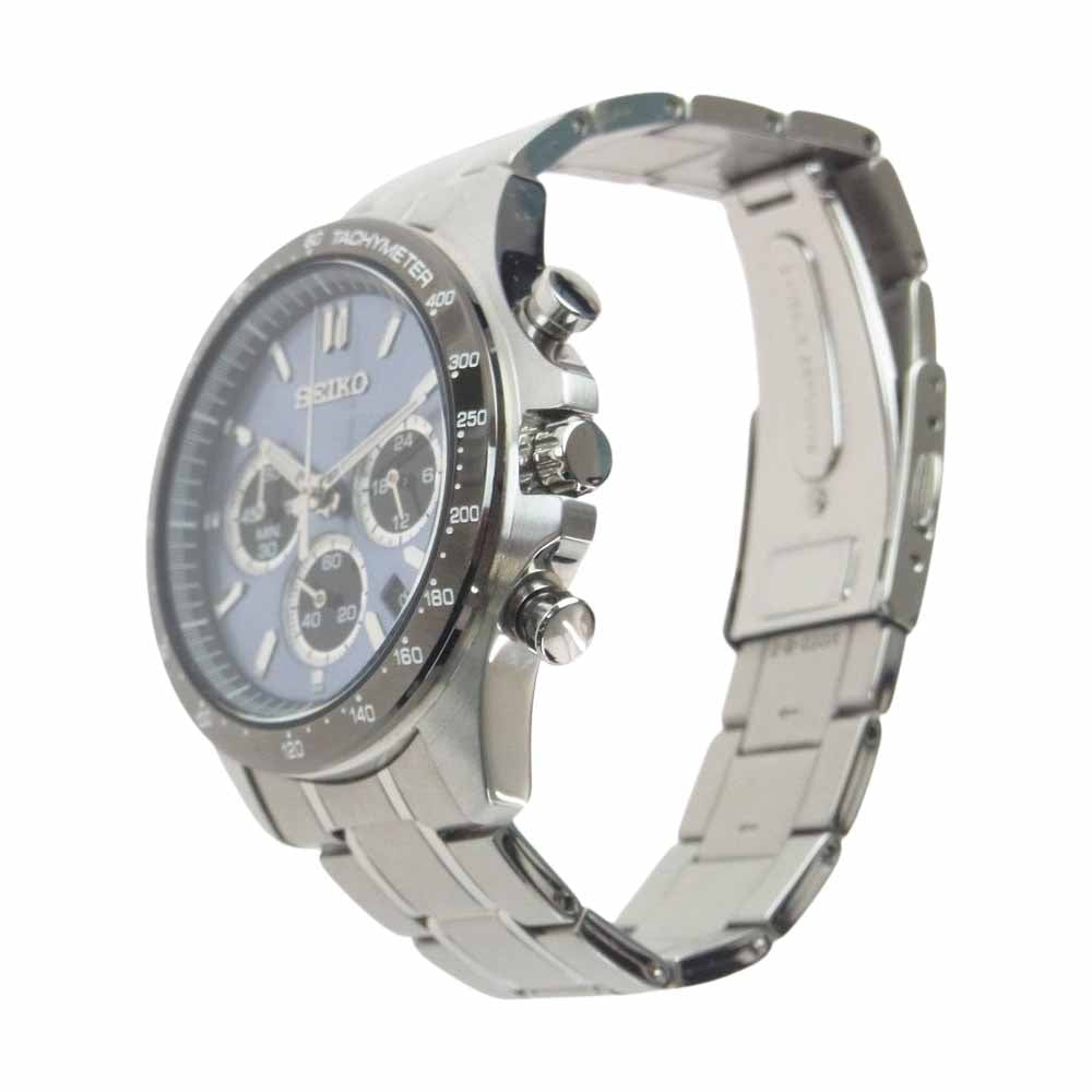 SEIKO セイコー SBTR027 セレクション SPIRIT スピリット 8Tクロノ SBTR027 メンズ クオーツ クロノグラフ 横型 アナログ 電池式 メタルバンド シルバー系【中古】
