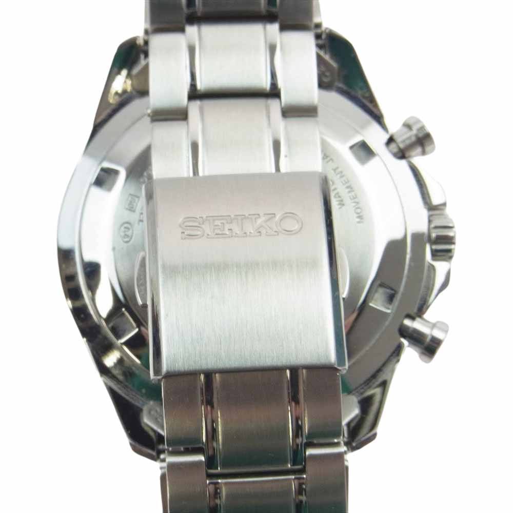 SEIKO セイコー SBTR027 セレクション SPIRIT スピリット 8Tクロノ SBTR027 メンズ クオーツ クロノグラフ 横型 アナログ 電池式 メタルバンド シルバー系【中古】