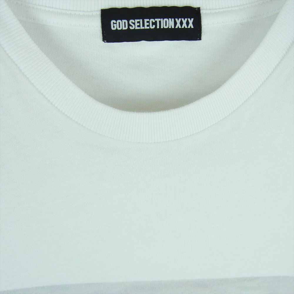 GOD SELECTION XXX ゴッドセレクション プリント 半袖 Tシャツ コットン 中国製 ホワイト系 S【中古】