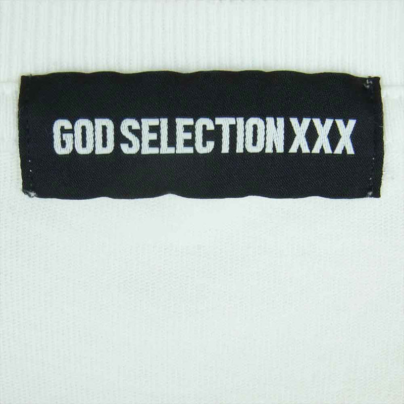 GOD SELECTION XXX ゴッドセレクション プリント 半袖 Tシャツ コットン 中国製 ホワイト系 S【中古】