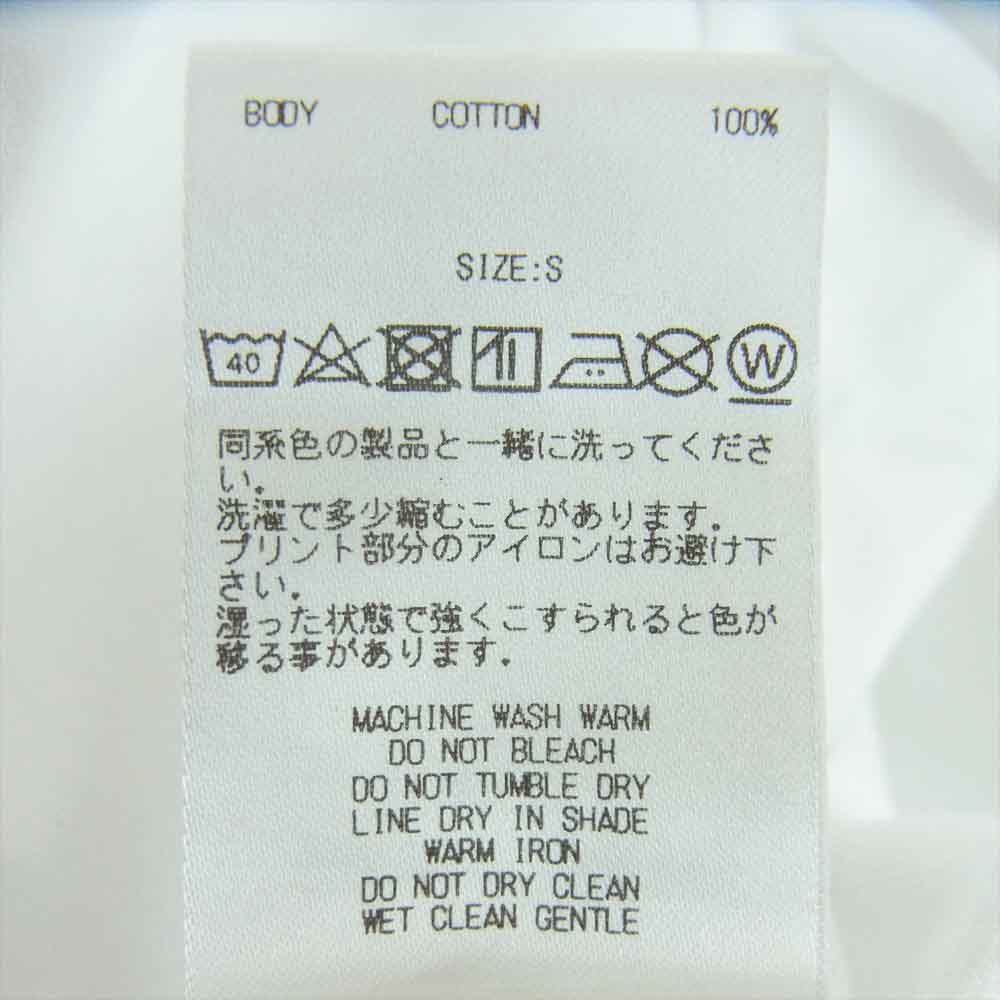 GOD SELECTION XXX ゴッドセレクション プリント 半袖 Tシャツ コットン 中国製 ホワイト系 S【中古】