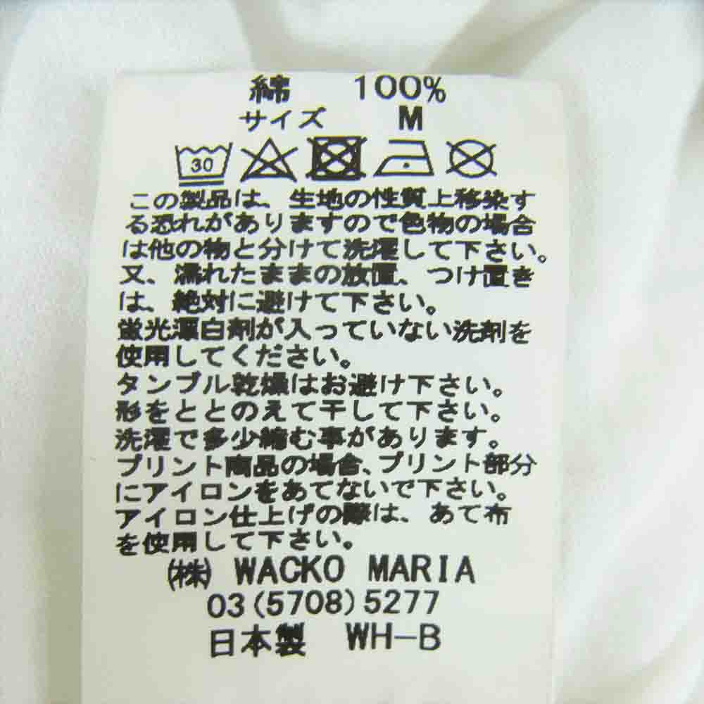 WACKO MARIA ワコマリア 森山大道 プリント 半袖 Tシャツ コットン 日本製 ホワイト系 M【中古】