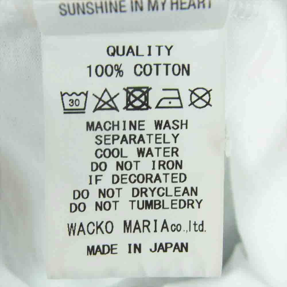 WACKO MARIA ワコマリア 森山大道 プリント 半袖 Tシャツ コットン 日本製 ホワイト系 M【中古】