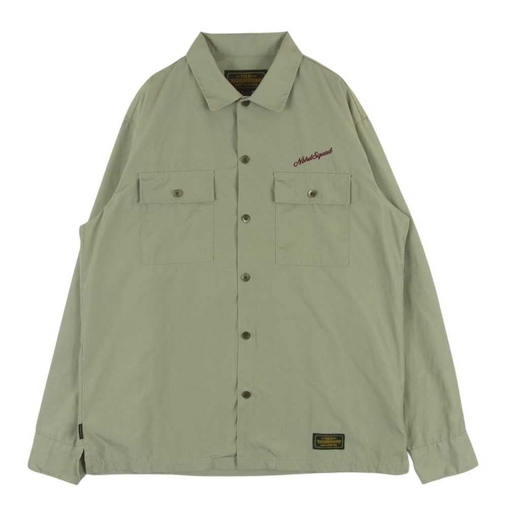 NEIGHBORHOOD ネイバーフッド 20SS 201TSNH-SHM11 CLASSIC WORK/EC-SHIRT.LS クラシック ワーク シャツ 長袖 ベージュ系 M【中古】