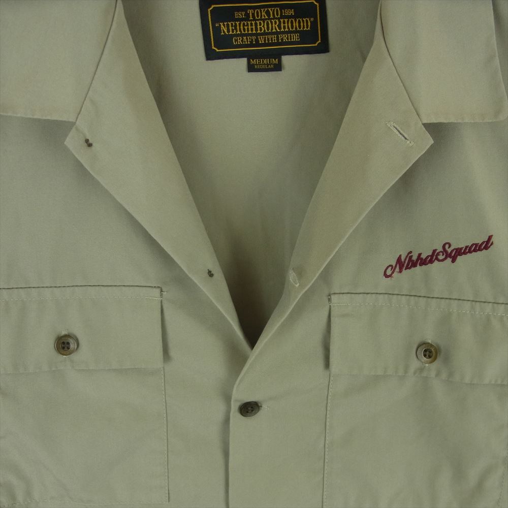 NEIGHBORHOOD ネイバーフッド 20SS 201TSNH-SHM11 CLASSIC WORK/EC-SHIRT.LS クラシック ワーク シャツ 長袖 ベージュ系 M【中古】