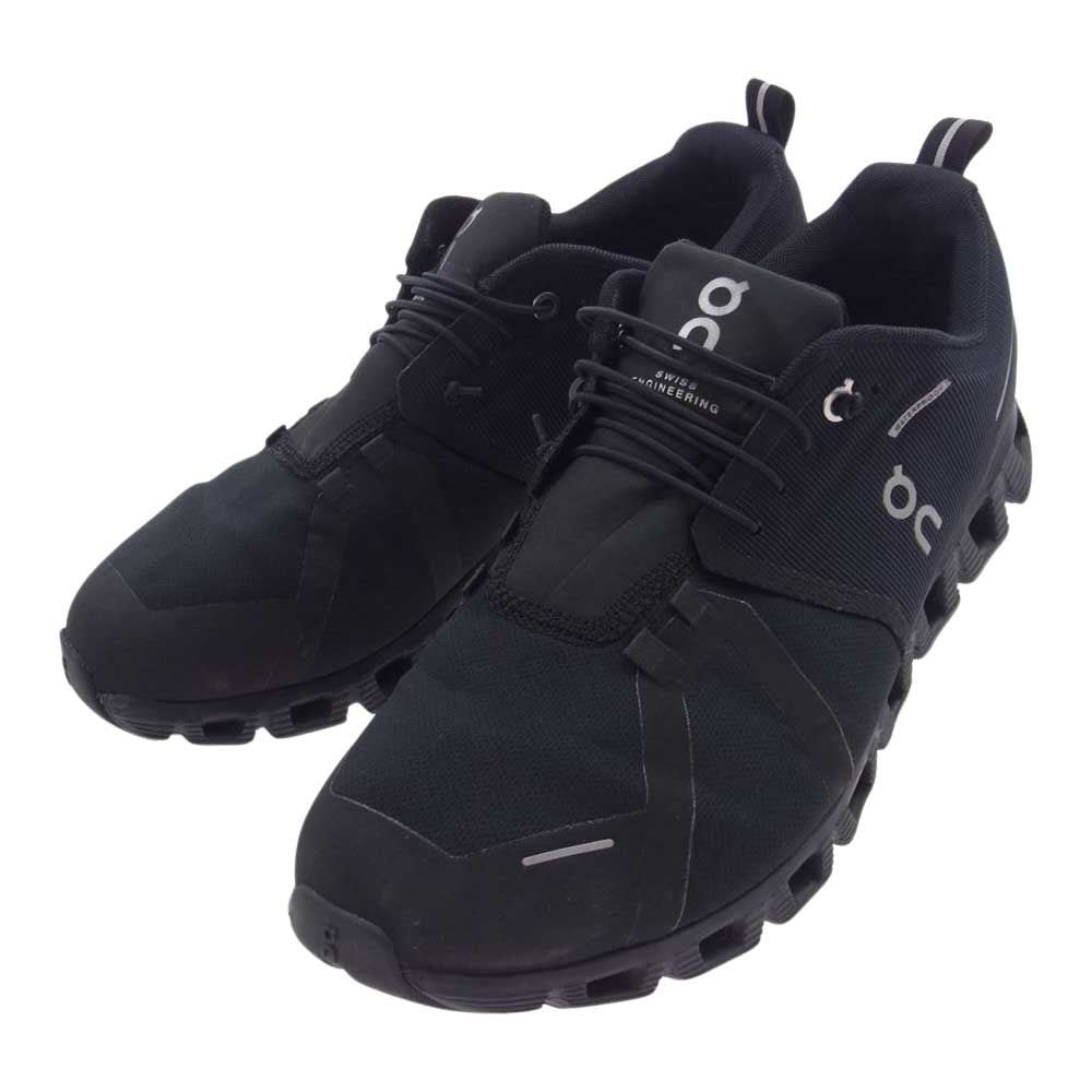 オン 59.98842 Cloud 5 Waterproof クラウド 5 ウォータープルーフ ランニングシューズ ブラック系 28cm【中古】
