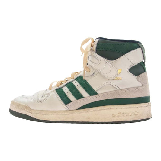 adidas アディダス GW2203 FORUM 84 フォーラム ハイカットスニーカー ホワイト系 グリーン系 27.5ｃｍ【中古】