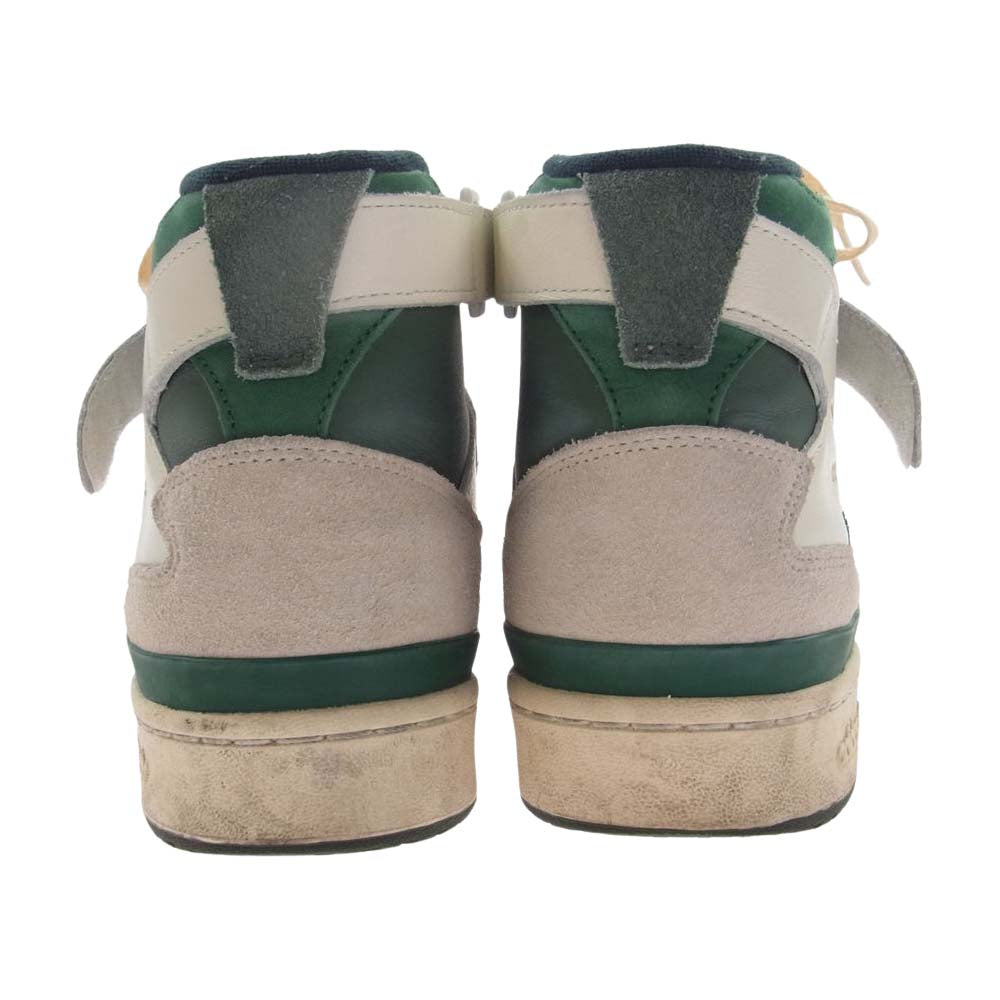 adidas アディダス GW2203 FORUM 84 フォーラム ハイカットスニーカー ホワイト系 グリーン系 27.5ｃｍ【中古】