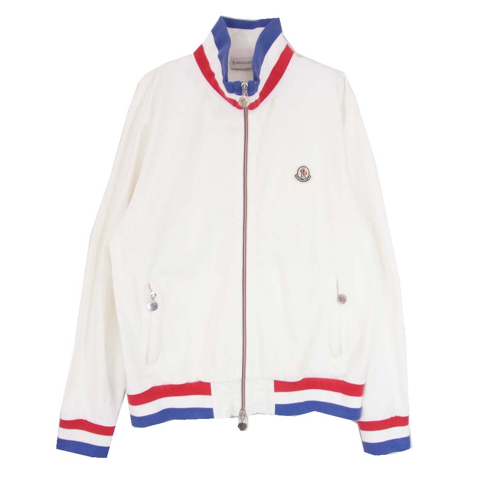 MONCLER モンクレール スプレンダーズ&カンパニータグ トリコロールリブ トラック ジャケット ホワイト系 L【中古】