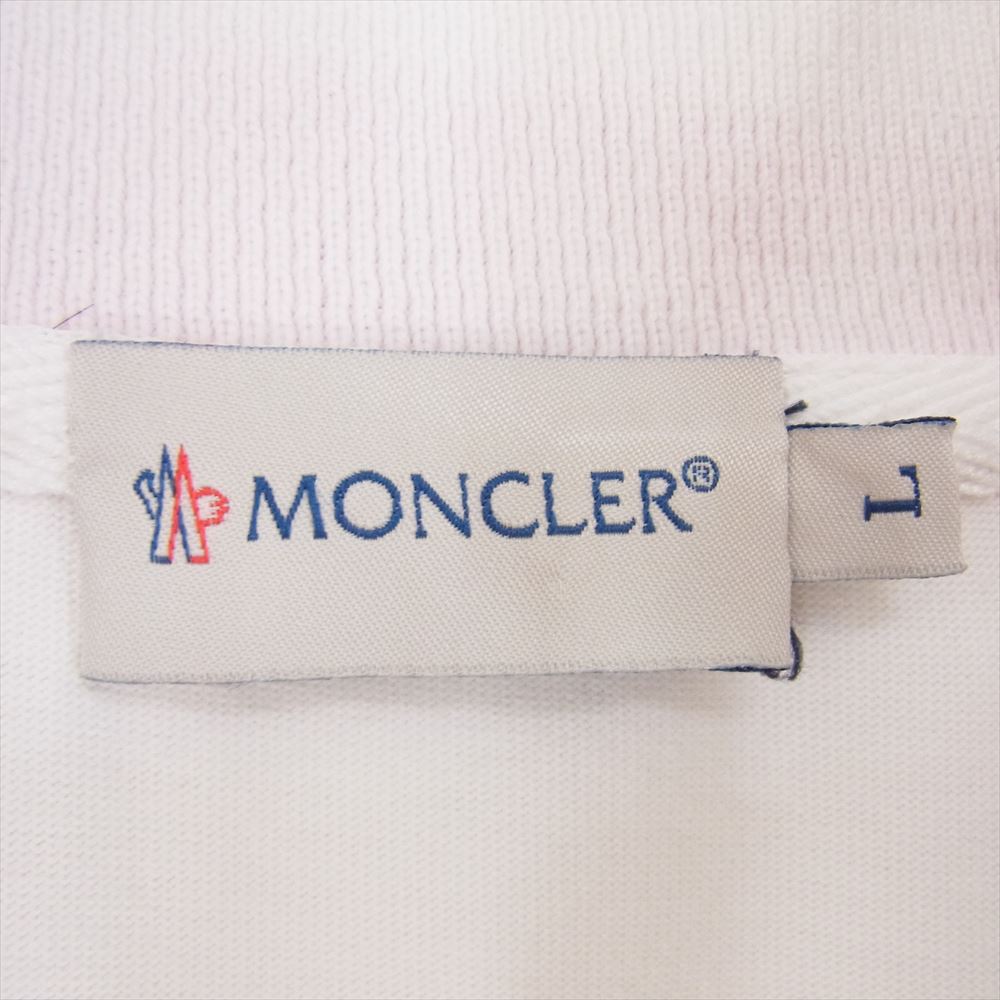 MONCLER モンクレール スプレンダーズ&カンパニータグ トリコロールリブ トラック ジャケット ホワイト系 L【中古】