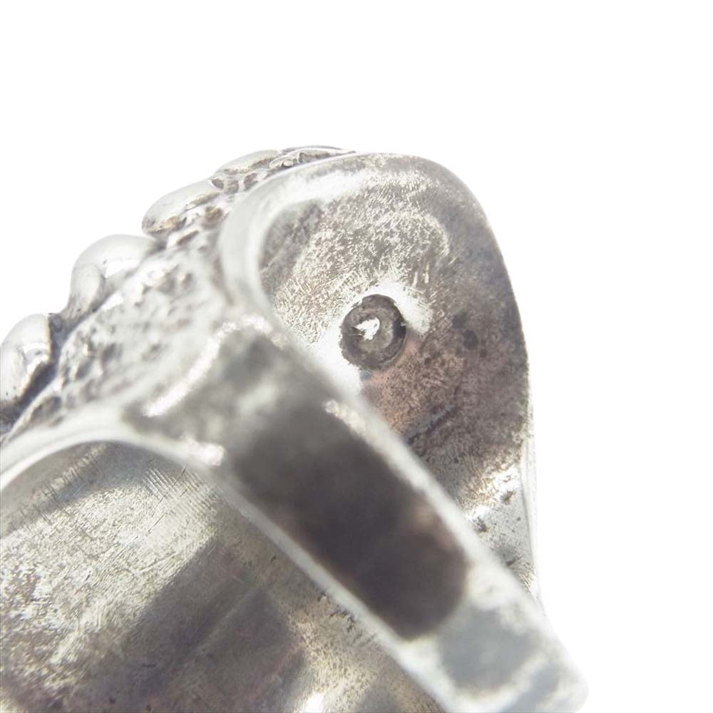 ALEX STREETER アレックスストリーター ANGEL HEART RING ドラゴントゥース エンジェル ハート リング シルバー系 パープル系 18号【中古】