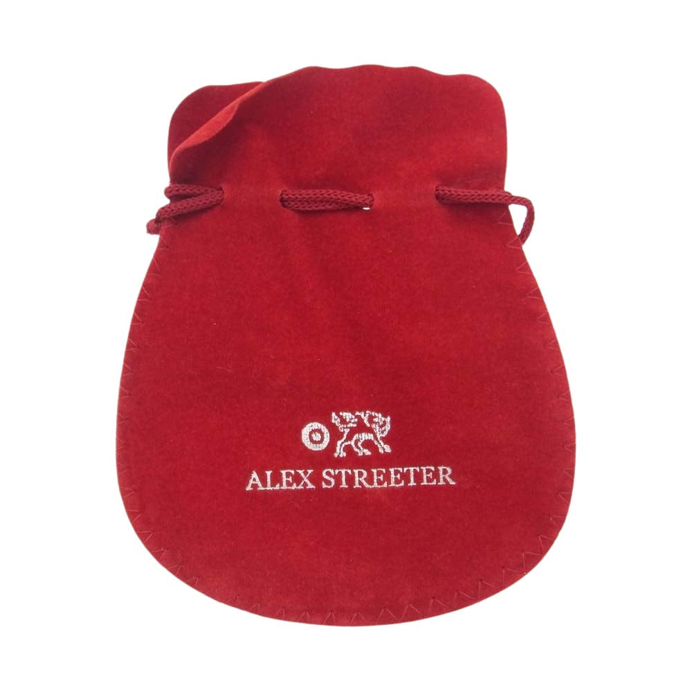 ALEX STREETER アレックスストリーター ANGEL HEART RING ドラゴントゥース エンジェル ハート リング シルバー系 パープル系 18号【中古】