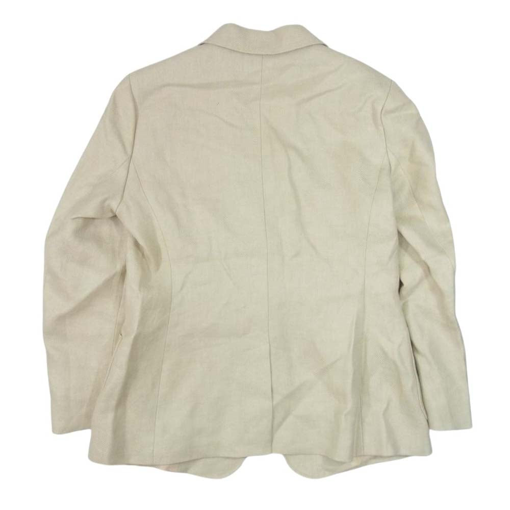 MAX MARA マックスマーラ STUDIO ステュディオ リネン テーラード ジャケット ベージュ系 44【美品】【中古】