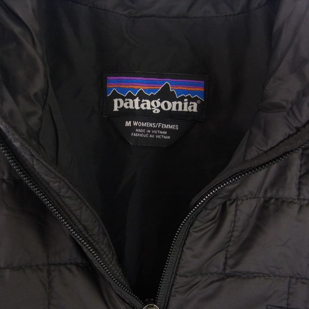 patagonia パタゴニア 20AW 26870 ウィメンズ ナノパフ パーカ 中綿 コート ブラック系 M【中古】