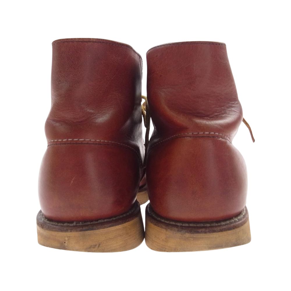RED WING レッドウィング 8166 半円犬タグ 6inch CLASSIC PLAIN TOE クラシック プレーントゥ ブーツ ブラウン系 US7D【中古】