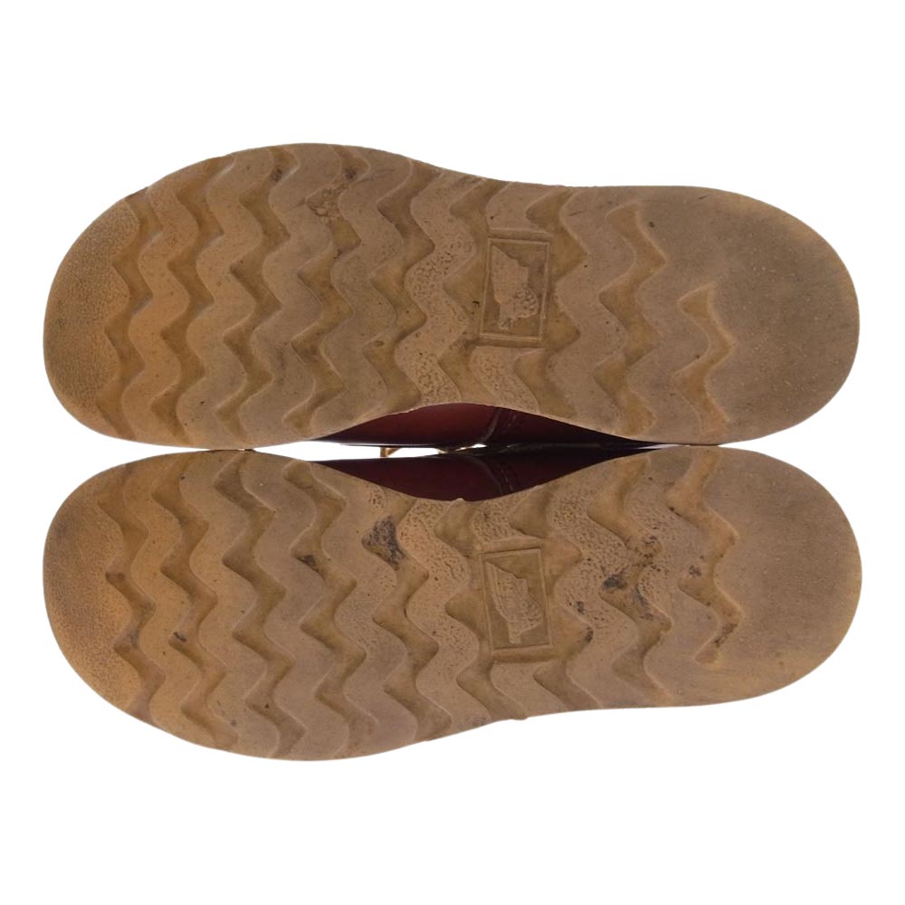 RED WING レッドウィング 8166 半円犬タグ 6inch CLASSIC PLAIN TOE クラシック プレーントゥ ブーツ ブラウン系 US7D【中古】
