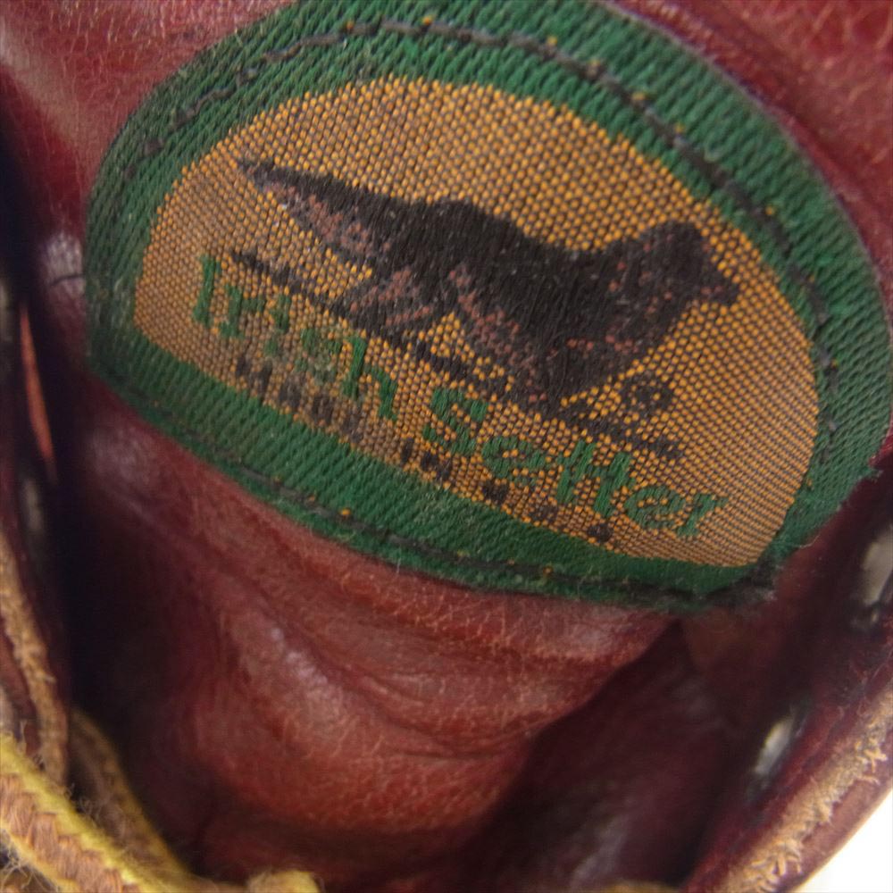 RED WING レッドウィング 8166 半円犬タグ 6inch CLASSIC PLAIN TOE クラシック プレーントゥ ブーツ ブラウン系 US7D【中古】