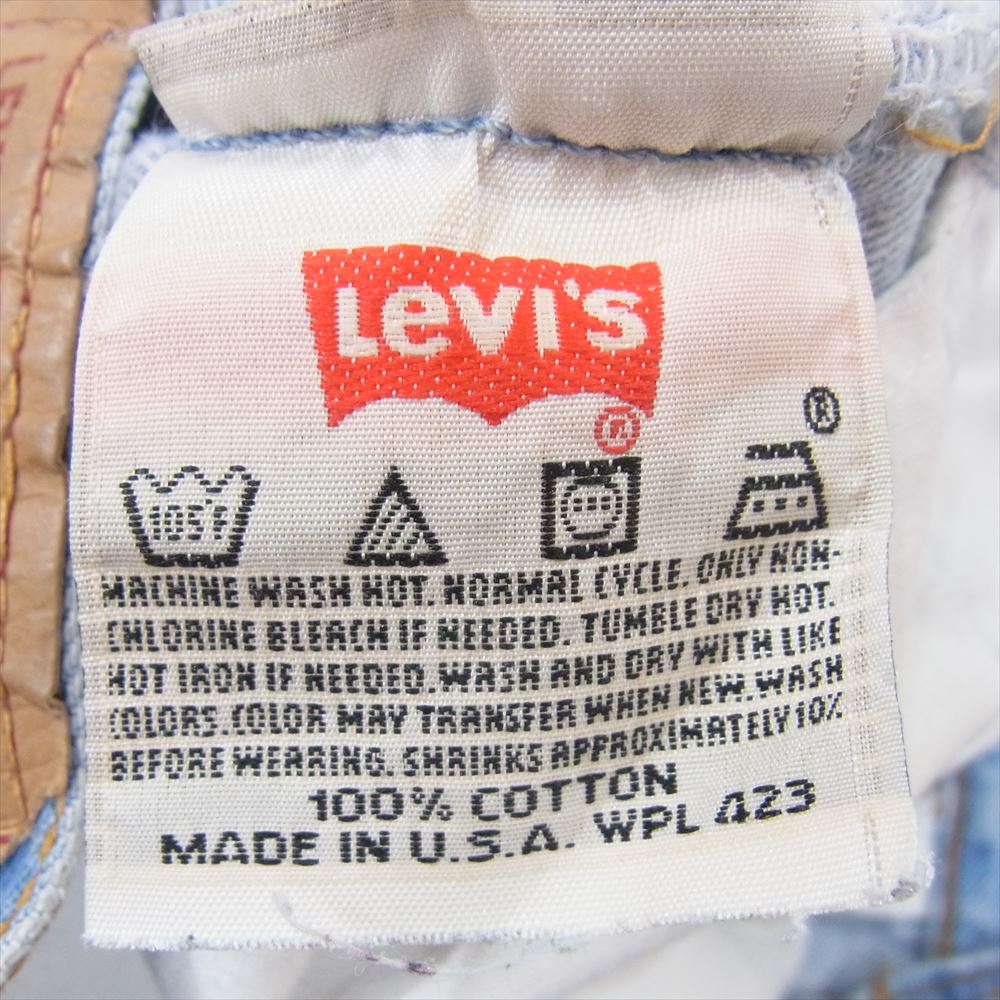Levi's リーバイス USA製 90s 501XX スモールe ボタン裏刻印524A コットン アメリカ製 インディゴブルー系 34【中古】