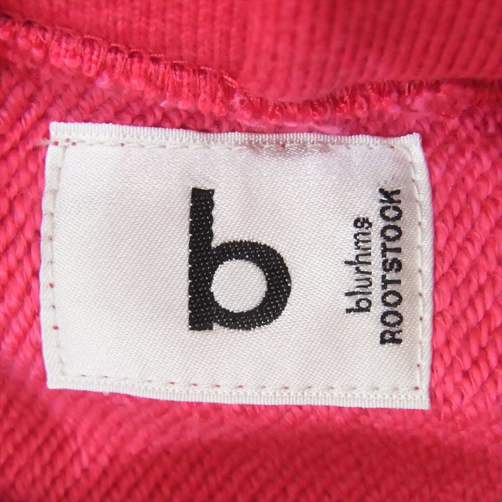 ブラームス ルーツストック BHS-20SS023 Soft&Hard Hoodie P/O ソフト ハード フーディー レッド系  0 【新古品】【未使用】【中古】