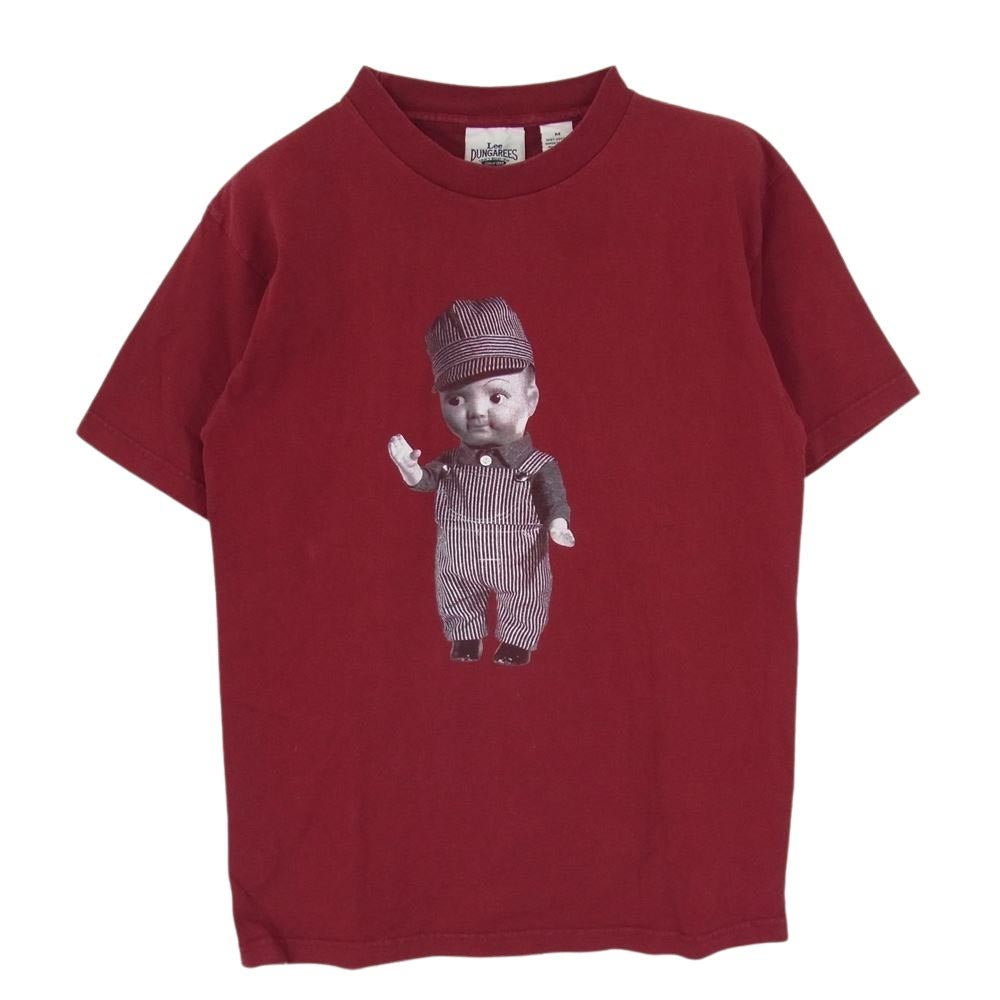 Lee リー DUNGAREES  Vintage ヴィンテージ 90s Buddy Lee バディーリー プリント 半袖 Tシャツ エンジ系 M【中古】