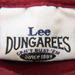 Lee リー DUNGAREES  Vintage ヴィンテージ 90s Buddy Lee バディーリー プリント 半袖 Tシャツ エンジ系 M【中古】