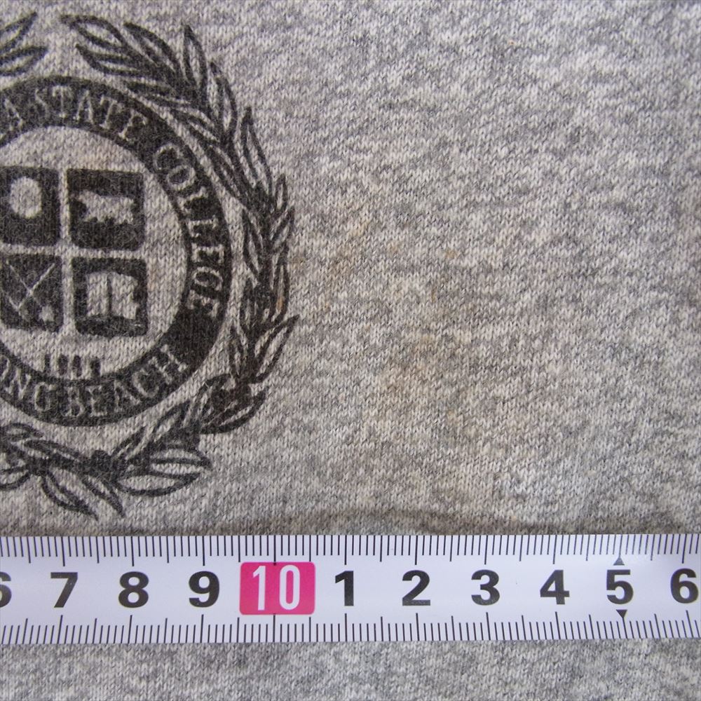Champion チャンピオン Vintage ヴィンテージ 60s C中ランタグ RN26094 CALIFORNIA STATE リンガーネック 霜降り 半袖 クルーネック Tシャツ グレー系 M【中古】