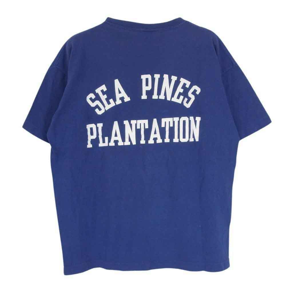 Champion チャンピオン Vintage ヴィンテージ 70s バータグ後期 プリント 半袖 Tシャツ ブルー系 L【中古】