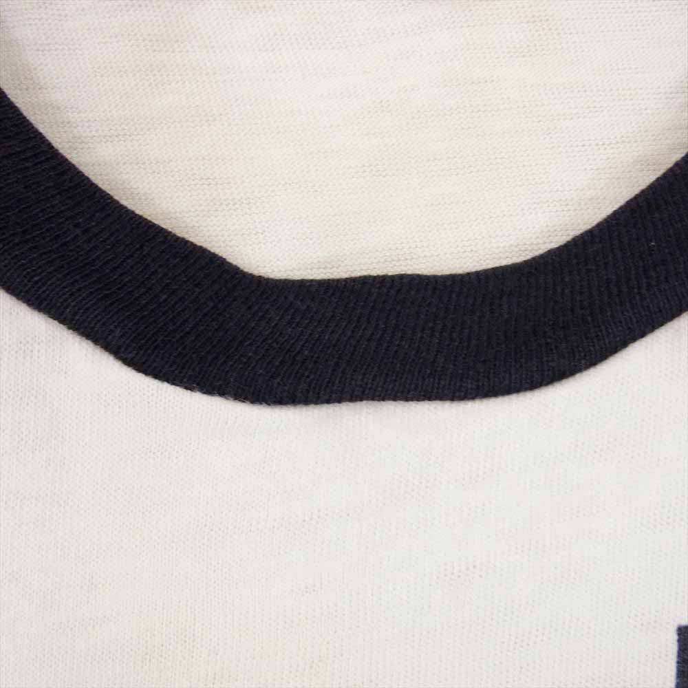 Champion チャンピオン Vintage ヴィンテージ 60s プロダクツタグ PRODUCTS INC RN26094 HARLEY DAVIDSON 両面 染み込みプリント リンガーネック 半袖 クルーネック Tシャツ ホワイト系 L【中古】