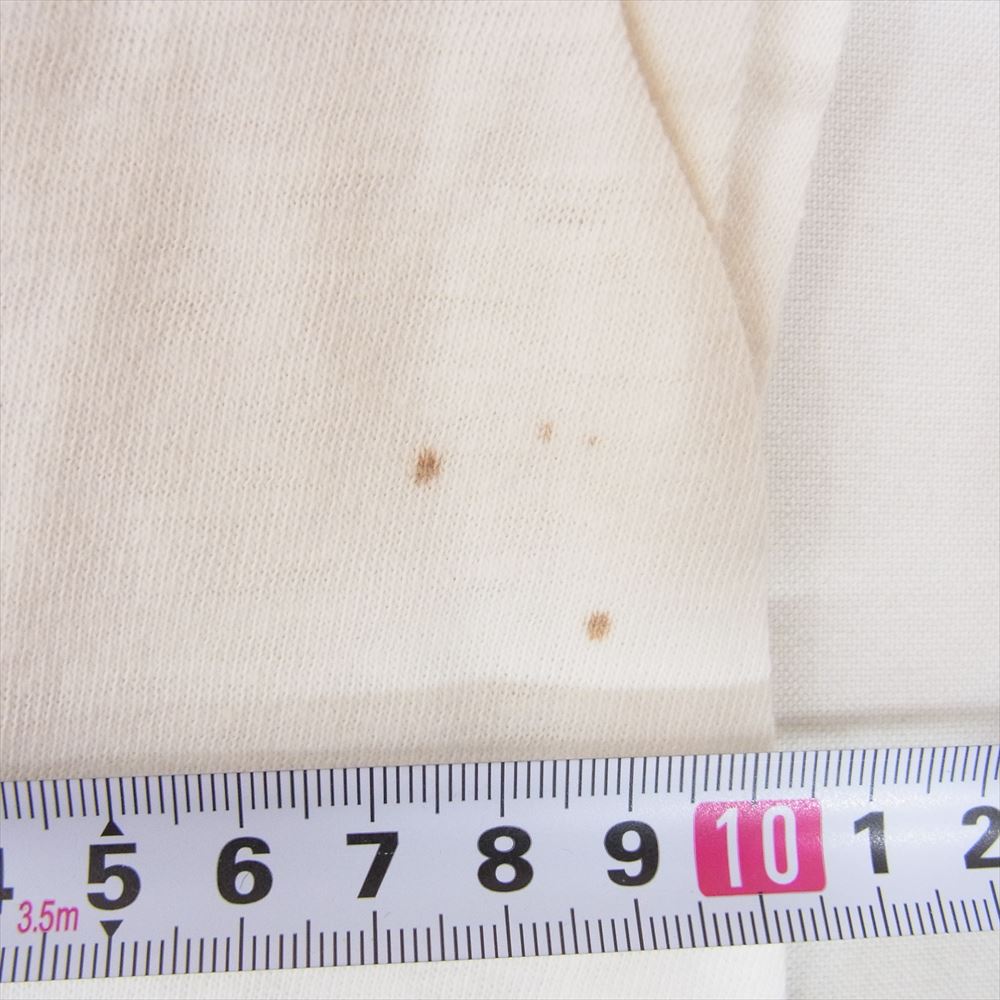 Champion チャンピオン Vintage ヴィンテージ 60s プロダクツタグ PRODUCTS INC RN26094 HARLEY DAVIDSON 両面 染み込みプリント リンガーネック 半袖 クルーネック Tシャツ ホワイト系 L【中古】