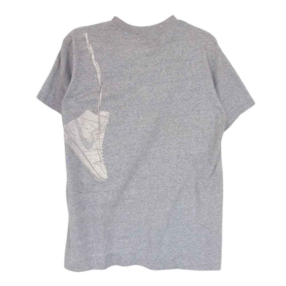 NIKE ナイキ Vintage ヴィンテージ 80s 紺色タグ air ship エアシップ 肩掛け プリント 半袖 Tシャツ グレー系 M【中古】