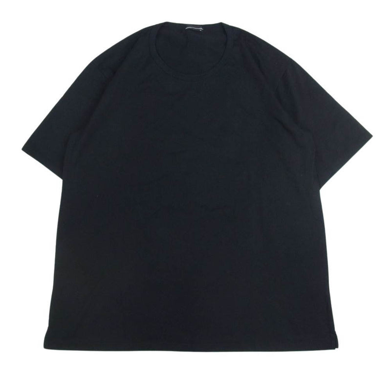 LAD MUSICIAN ラッドミュージシャン 2323-702 U-NECK BIG T-SHIRT 天竺 Uネック ビッグ Tシャツ カットソー ブラック系 46【中古】