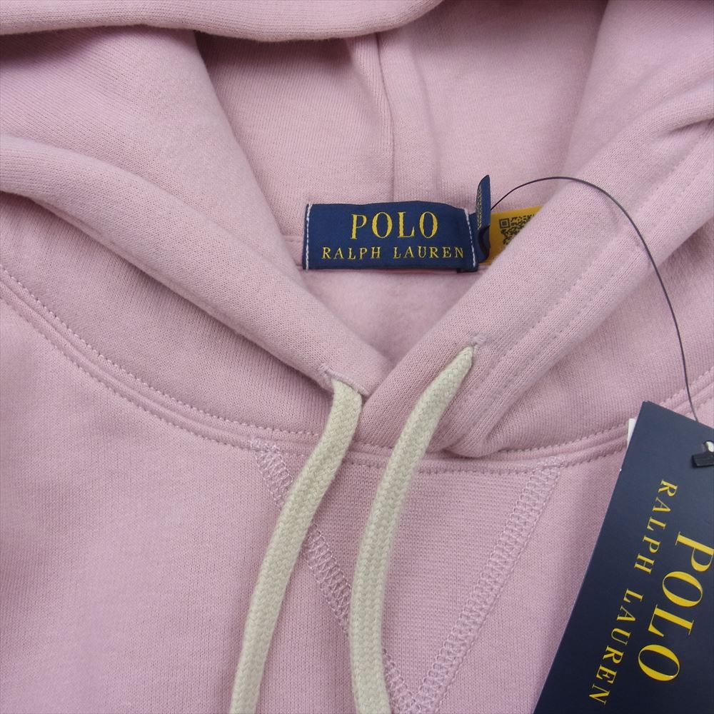 POLO RALPH LAUREN ポロ・ラルフローレン ポニー刺繍 プルオーバー パーカー フーディー ピンク系 XL【新古品】【未使用】【中古】